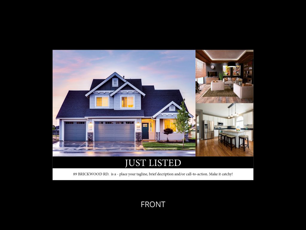 Just Listed Card Template 1 front