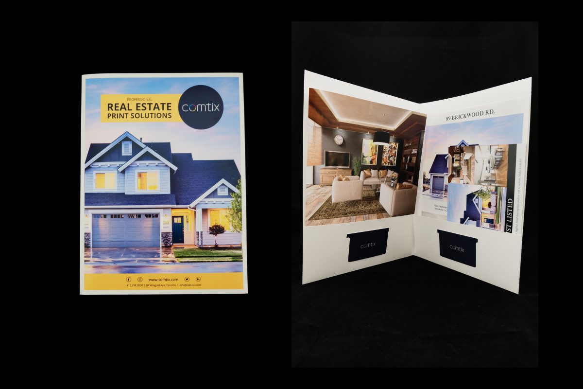 Custom Presentation Folders - No Minimum | Comtix Tickets